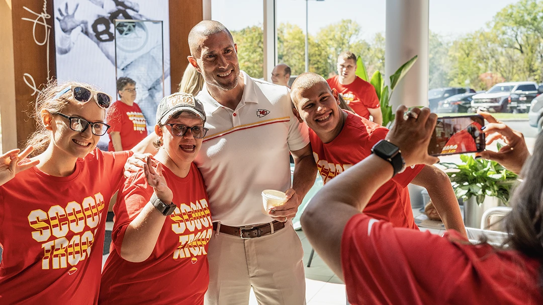 scoop troop employees posing for the camera